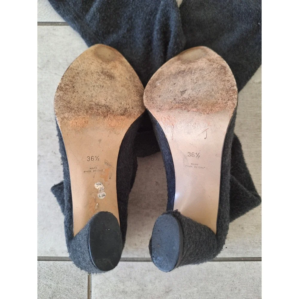 Valter Steiger long stocking‎ heel gray boots size 36.5